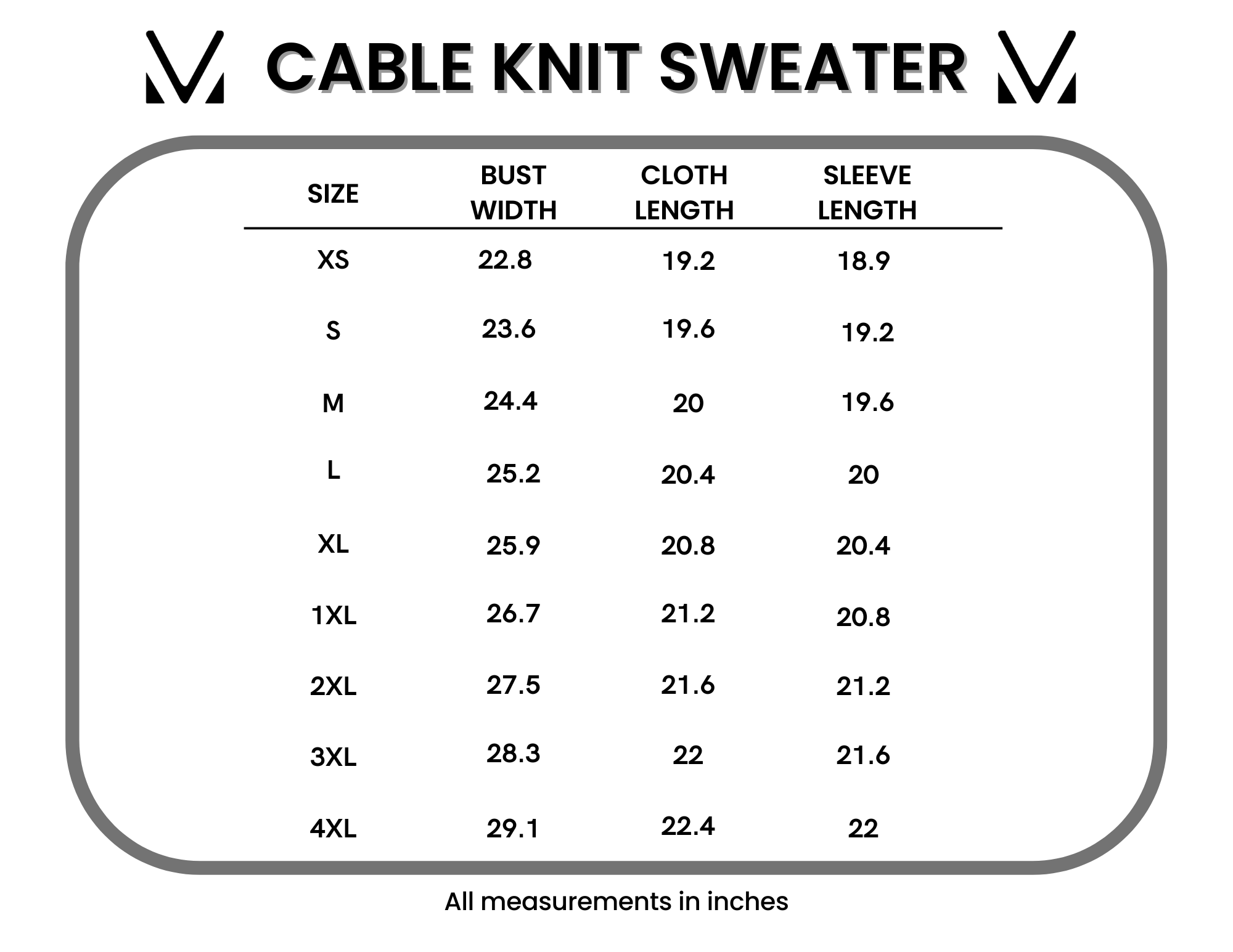 IN STOCK Cable Knit Sweater - Charcoal