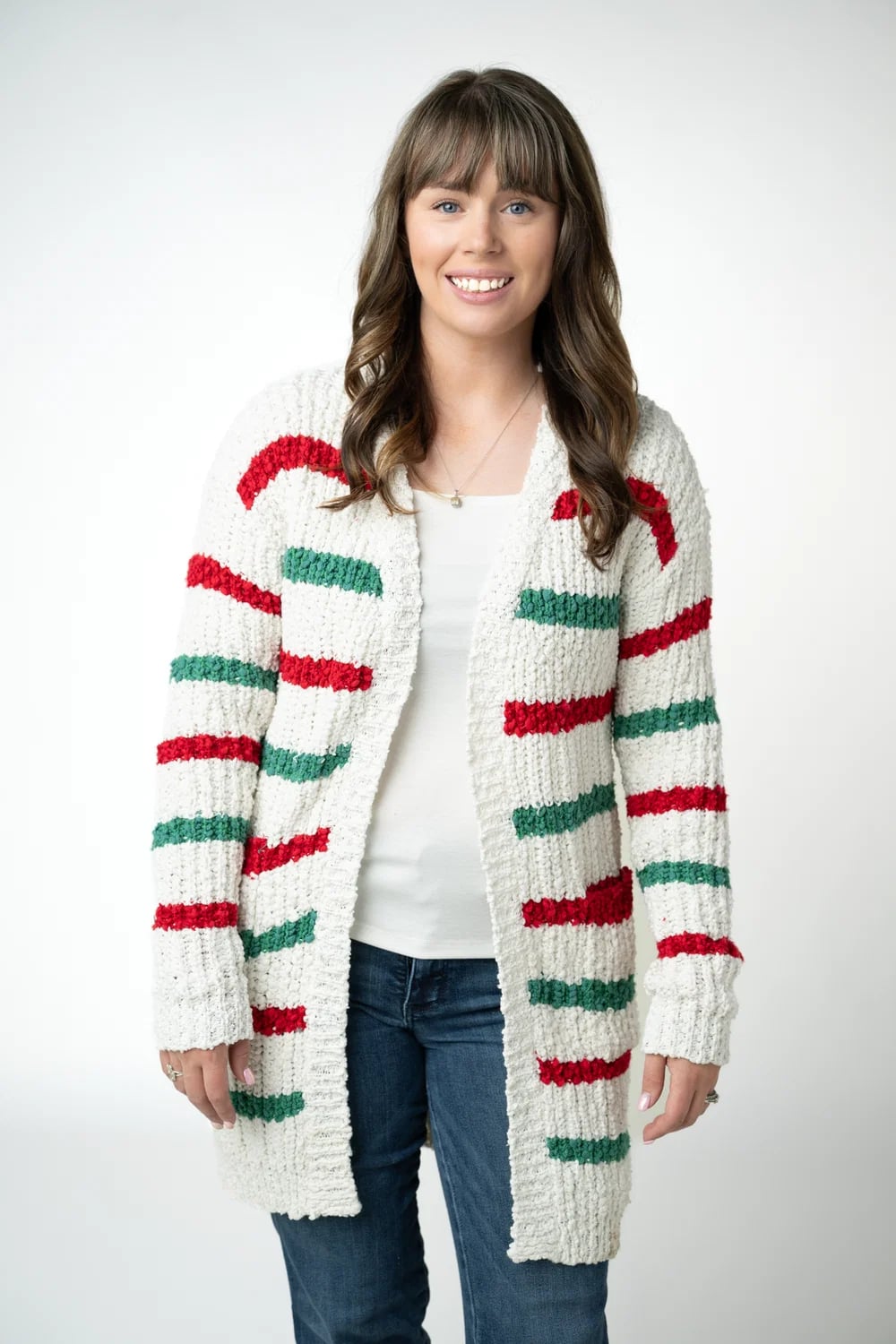 Christmas Striped Cardigan
