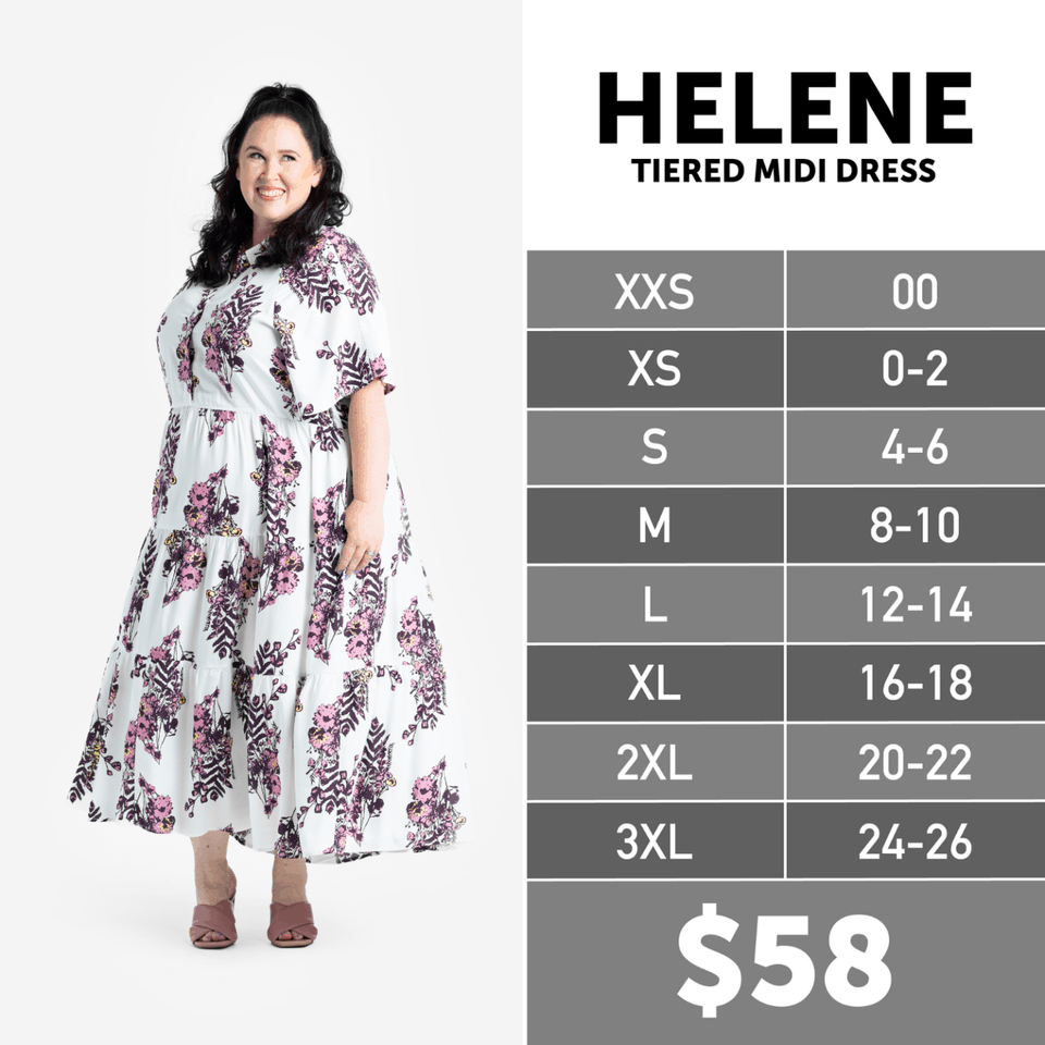 Helene Size Chart