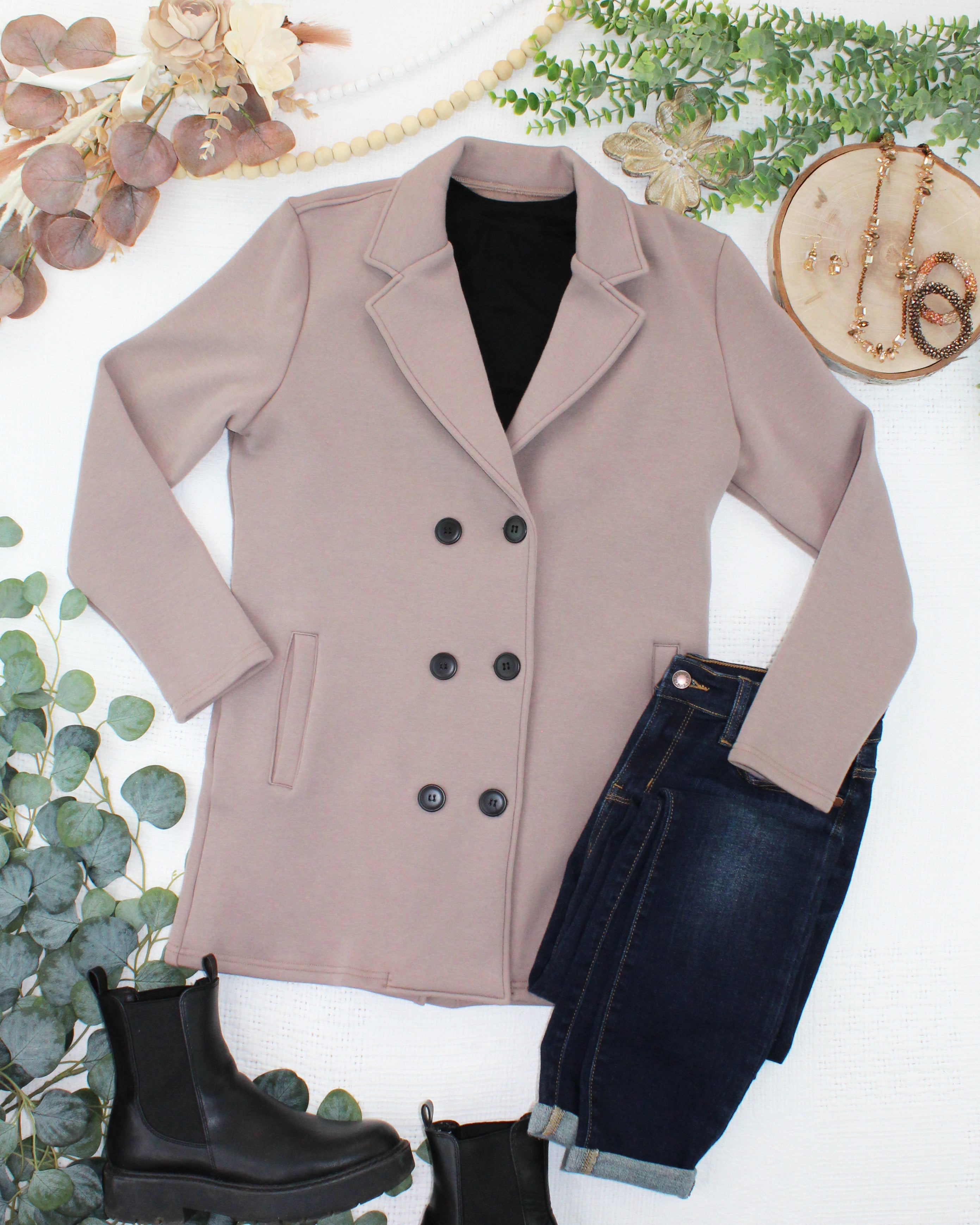 IN STOCK Scarlett Sweater Jacket - Mocha